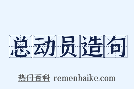总动员造句是什么意思的图片
